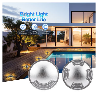 2W IP67 LED Lampu dalam ruangan Ultra Tipis Diameter 55mm SMD LED Walkover Lampu Dengan Aluminium Housing