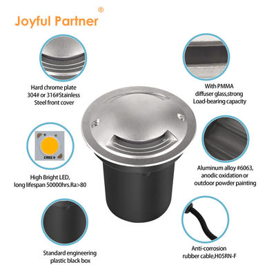 Lampu LED Outdoor Walkover 6W Side Emitting Lampu LED Underground Untuk Taman