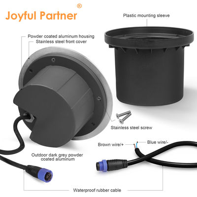 Tangga Dek Langkah Inground Light 1W IP67 Outdoor COB LED 12w Lampu Dengan Emisi Empat Sisi