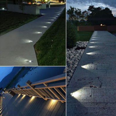 Ultra Thin IP67 Waterproof Recessed 2W LED Outdoor Inground Lighting SS316 Cover Untuk Jalan Taman