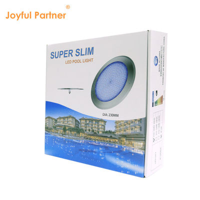 18W 316SS Lampu kolam renang LED bawah laut dipasang di dinding 230MM DC12V 252pcs SMD2835 Panas Putih Tegangan konstan