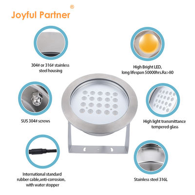 12Volt Input IP68 Waterproof Kolam Renang Led Lampu LED Lampu bawah air