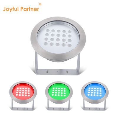 Baja tahan karat IP68 LED Lampu bawah air 40W Warm White Single Color Pond Light untuk pesta Kolam renang Rumah Taman