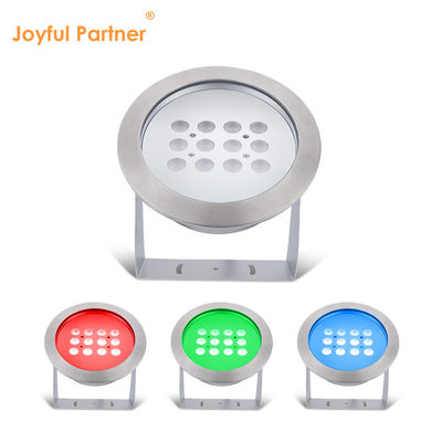 Lampu kolam renang bawah air RGB AC/DC 12V 24V LED 12W Waterproof IP68 316 Baja tahan karat