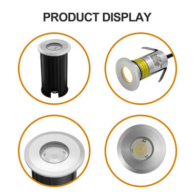 1W 2W Kolam renang Lampu bawah air Retak IP68 Led Lampu terkubur