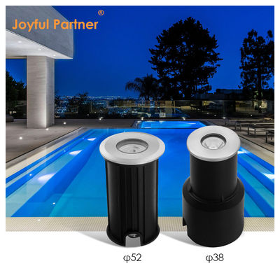 1W 2W Kolam renang Lampu bawah air Retak IP68 Led Lampu terkubur