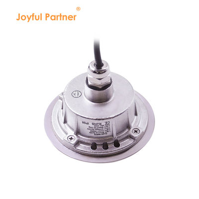 Lampu LED bawah air 3W DIA118MM IP68 316 Baja tahan karat Putih Panas DC24V Dengan Sleeve Pemasangan Plastik