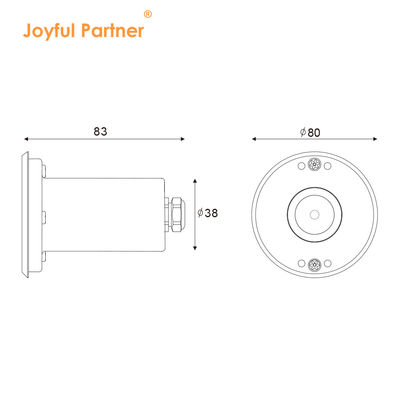 Penanda Tersembunyi Mini LED Tahan Air 1W 12V DC 8° Sudut Sinar Sempit IP68 Pencahayaan Luar Ruangan