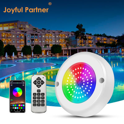 Lampu kolam renang bertulang Par56 dengan bahan ABS PC Dia 110mm 6W 10W IP68 Waterproof AC12v Inbuilt Contant Current Driver