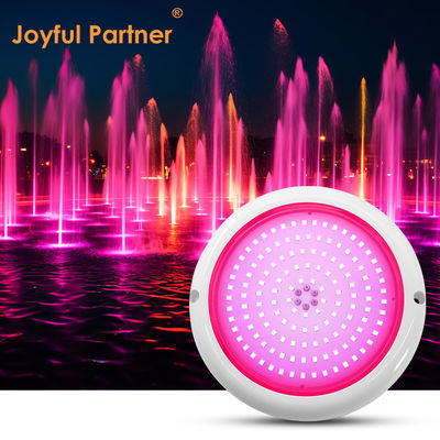Led Swimming Pool Light RGB AC12v Resin Diisi Flat RGB ABS Body Warm White Surface Dipasang Pabrik Disesuaikan
