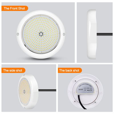 ABS Pool Light Par56 IP68 18W 24W Synchronized RGB SMD LED Mengubah Warna Untuk Kolam Beton