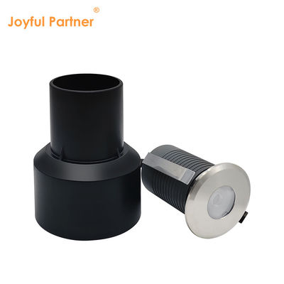 Lampu bawah tanah LED Baja tahan karat 1W 2W AC/DC 2700K-6000K DIA38MM Dengan kaca beku