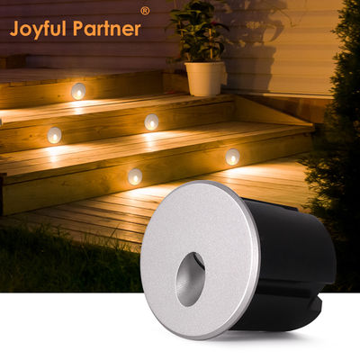 2W Lampu LED Recessed DC24V Lampu Langkah Putih Panas IP65 Waterproof Lampu Dinding Tangga Dengan Pemasangan Plastik