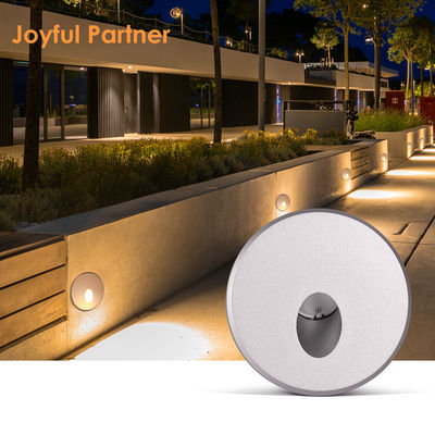2W Lampu LED Recessed DC24V Lampu Langkah Putih Panas IP65 Waterproof Lampu Dinding Tangga Dengan Pemasangan Plastik