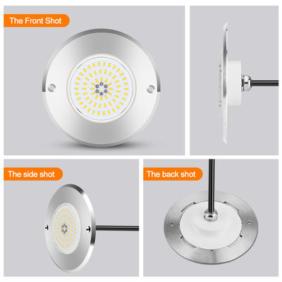 RGB Ultra Slim IP68 kolam renang Pencahayaan LED SS316L rumah Tipe terintegrasi SMD2835 6w Lampu tahan air bawah air