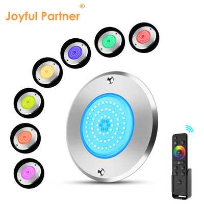 RGB Ultra Slim IP68 kolam renang Pencahayaan LED SS316L rumah Tipe terintegrasi SMD2835 6w Lampu tahan air bawah air