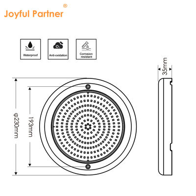 Led kolam renang bawah air cahaya JOYFUL LAMP RGB Wifi Control AC12V IP68 Waterproof