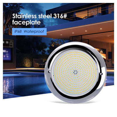 Powerful Led Pool Light Wifi Control AC12V IP68 25W Resin Dipenuhi RGB LED PAR56 Permukaan Dipasang