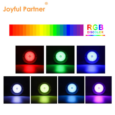 AC 12V Submersible Underwater IP68 RGB Switch Control PC 15W Resin diisi permukaan dipasang LED kolam renang lampu