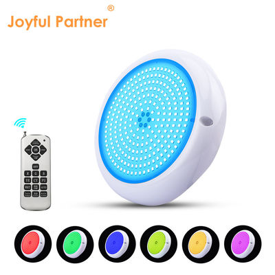 Lampu Kolam Renang IP68 Epoxy Resin Diisi Lampu Akuarium RGB AC12V ABS Permukaan Dipasang