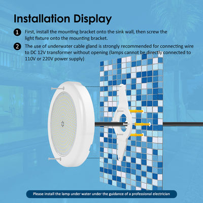 DMX Lampu kolam renang IP68 18W AC12V Remote Control Waterproof PC PAR56 Cahaya Putih