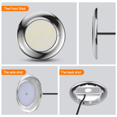 LED PAR56 kolam renang lampu 18W 35W IP68 tahan air AC12V stainless steel Untuk kolam renang luar ruangan