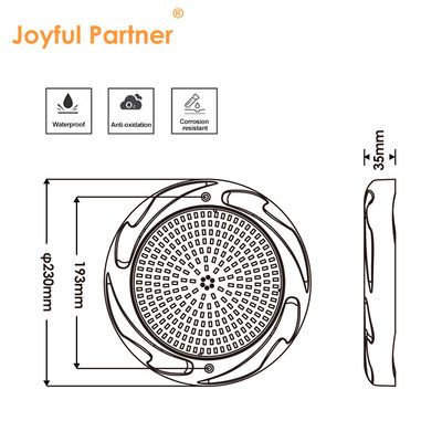 42W LED kolam renang bawah air cahaya anti air Muti-warna 230 * 35mm Dengan Inbuilt CC Driver