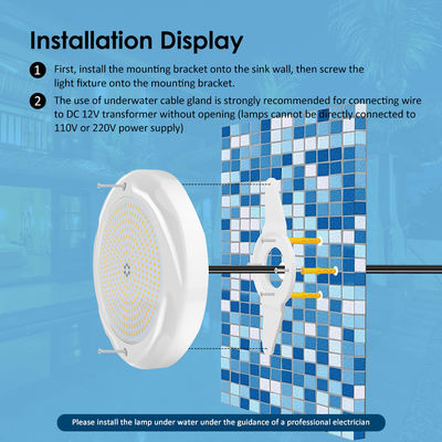 42W LED kolam renang bawah air cahaya anti air Muti-warna 230 * 35mm Dengan Inbuilt CC Driver