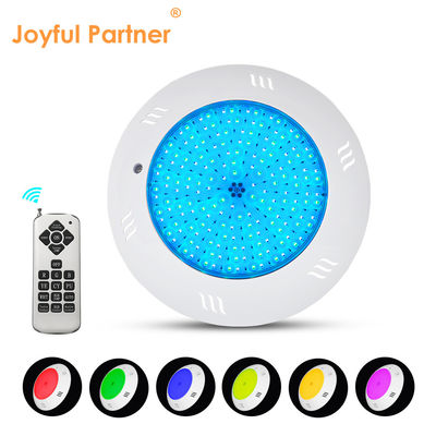 Lampu bawah air IP68 dipasang di dinding Kontrol jarak jauh Multicolor Swimming LED Pool Light ABS