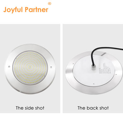 Lampu kolam renang tahan air PAR56 LED 316SS Housing Ultra Thin 7.5mm Resin Diisi Dinding Dipasang 230MM 18W 25W DC AC12V