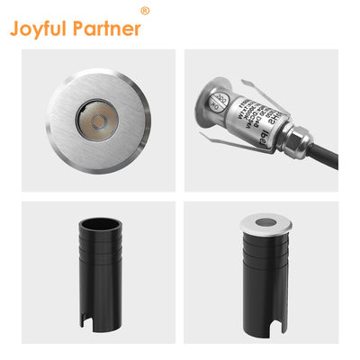 IP67 LED Mini lampu bawah tanah Baja tahan karat 316 1W DIA 25MM CREE XPE LED Warna Tunggal 3000K