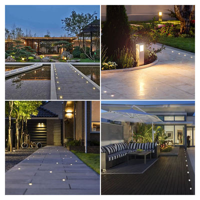 IP67 LED Mini lampu bawah tanah Baja tahan karat 316 1W DIA 25MM CREE XPE LED Warna Tunggal 3000K