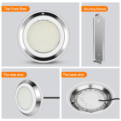 RGB bawah air LED kolam renang lampu IP68 DIA280MM dinding dipasang stainless steel