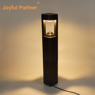 Pencahayaan Bollard Lansekap AC110-265V Aluminium Lapisan Serbuk L120*W120*H300MM Untuk Dekorasi Jalan