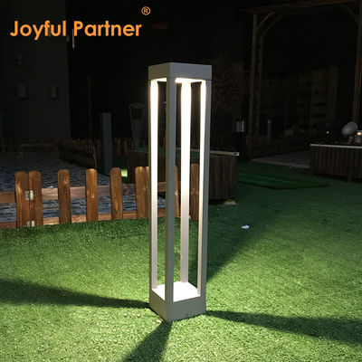 8W Taman LED Bollard Light Tinggi Disesuaikan IP65 300mm 600mm 900mm Aluminium Material Untuk Walkway