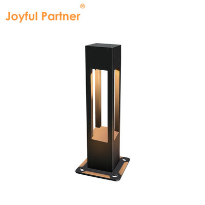 10W LED Square Aluminium Modern IP65 Waterproof Landscape Bollard Lampu Kebun Dengan dasar menebal