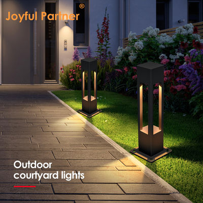 Lampu Lanskap Bollard Luar Ruangan 160*160*800MM Bridgelux LED 3000K 10w Dengan Garansi Dua Tahun
