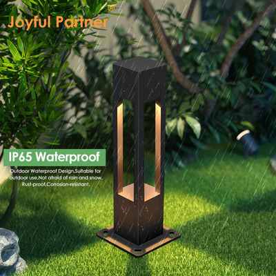 Lampu Lanskap Bollard Luar Ruangan 160*160*800MM Bridgelux LED 3000K 10w Dengan Garansi Dua Tahun