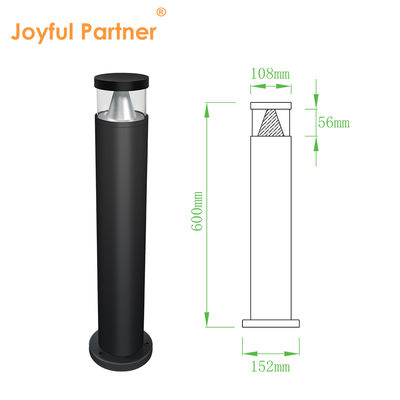 Lampu Jalur Taman Luar Ruangan Tahan Air IP65 Disetujui CE RoHS DC 24v Bridgelux LED 3000K DIA 108MM dengan Perawatan Anti-Karat