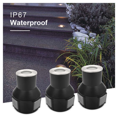 3W IP67 Lampu Tangga Taman RGB3in1 Aluminium Housing Stainless Steel Cover Front Dengan Garansi Dua Tahun