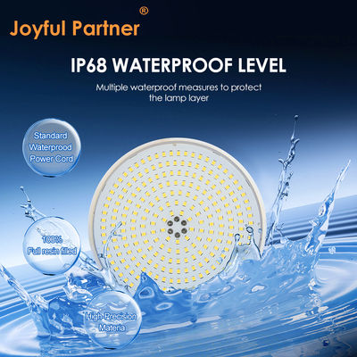 Lampu kolam renang LED Flat PAR56 penuh resin Perlindungan UV PC Bahan Penggantian Lampu Halogen 35W 42W