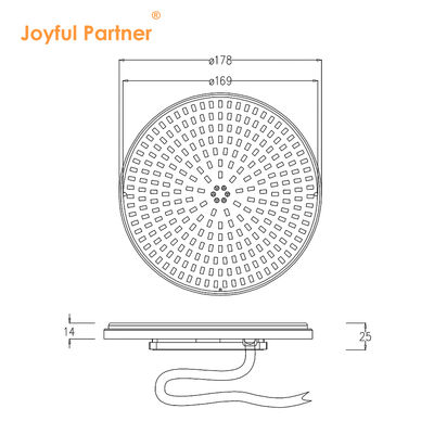 LED Panel Swimming Light Source AC12V Ultra tipis 18W 25W 35W Gampang diganti Dissipasi panas yang baik