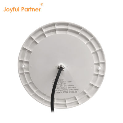 Reflektor Lampu Kolam Renang Berisi Resin 160mm DC12V 10W Penuh Plastik SMD2835 108pcs Warna RGBW Tegangan Konstan