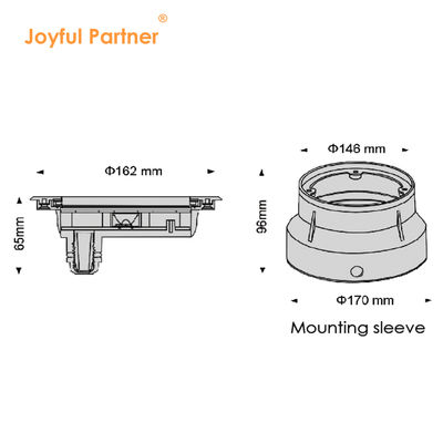 Lampu LED di bawah air 24Volts 6W 12W Baja tahan karat 316 Dengan Putih Dingin Dengan Lengan Pemasangan Plastik Untuk Kolam Renang