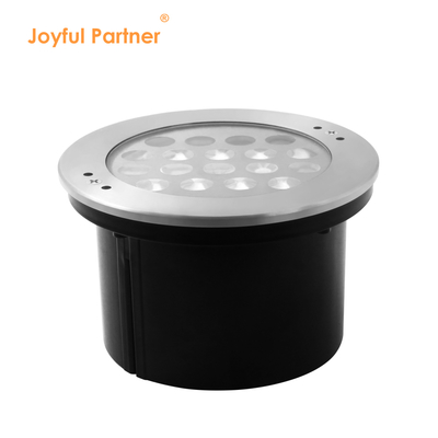 Lampu bawah air terkubur DC24V 18W RGB 316 Baja tahan karat IP68 dengan remote dan trafo