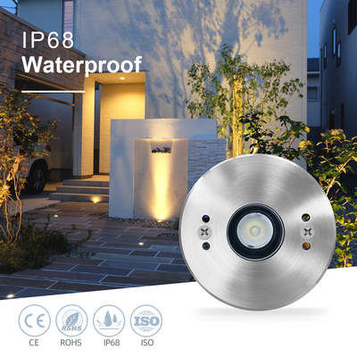IP68 Terkubur Lampu Bawah Air 3WRGB3in1 LED Baja tahan karat 316L DC24V Dekorasi Untuk Kolam Renang