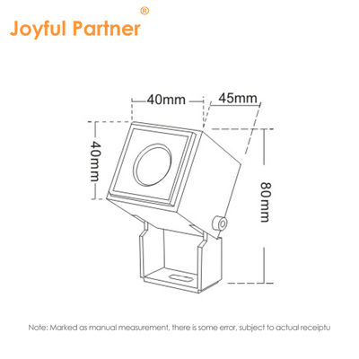 Joyful Partner LED Square Proyektor cahaya 1W LED warna tunggal 3000K DMX512 dimmable Dengan Sinar Sempit