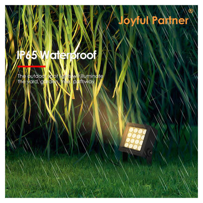 Outdoor LED Garden Spot Light Die-Casting Aluminium Square 130*130mm 16x1W LED Untuk penggunaan di luar ruangan