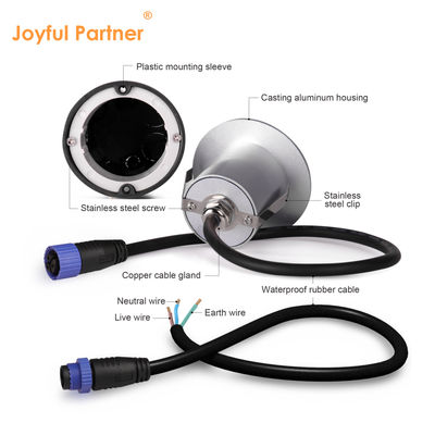 Lampu Tangga Mini LED Rumah Aluminium SMD DIA80MM 1W 2W Dengan Aksesori Pemasangan