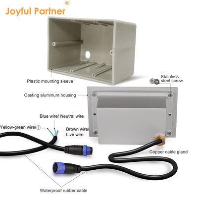 Lampu Langkah LED 3W SMD2835 170*106mm AC100-240V Warna Putih 3000K